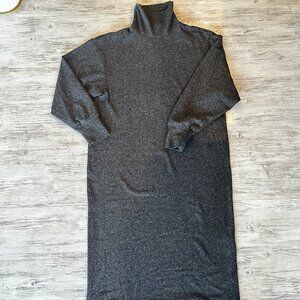 Uniqlo fleece long dress Turtleneck S